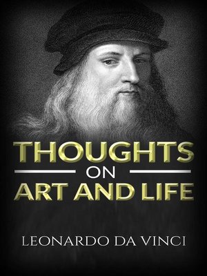 cover image of Thoughts on art and life